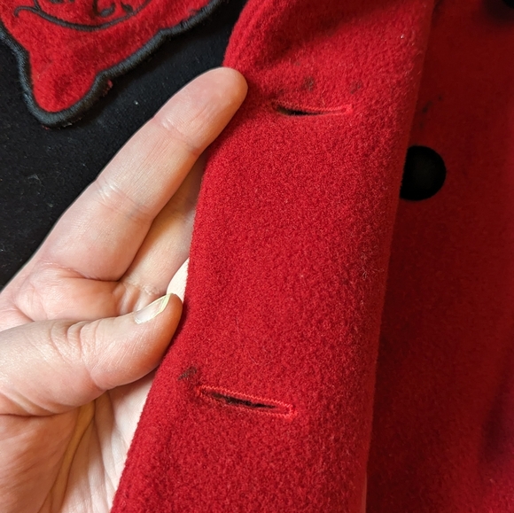 Rothschild sz6X gorgeous vintage red wool jacket EUC - Picture 10 of 11